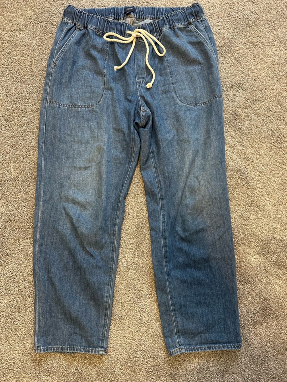 J Crew Factory Denim drawstring pant east harbor wash- Size 31